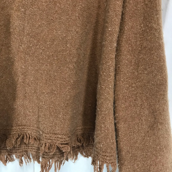 Anthropologie Akemi + Kin Aruna Turtleneck Fringe Sweater wool blend - Picture 10 of 12